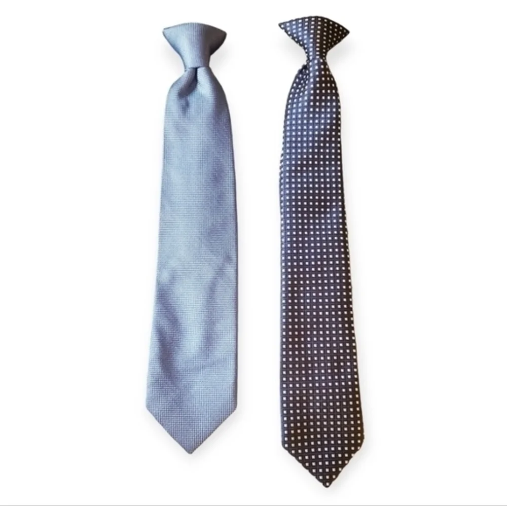 Chaps Kid's Clip On Tie Bundle